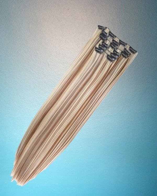 22-Inch Long Straight Synthetic Clip In Hair Extension - Image 7