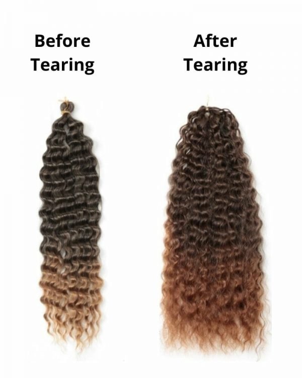 Deep Twist Curl Synthetic Crochet Braid Hair Extension - Image 2