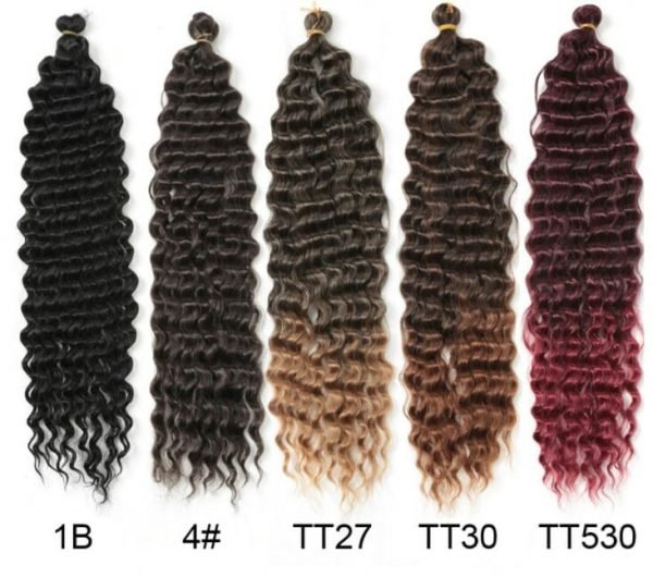 Deep Twist Curl Synthetic Crochet Braid Hair Extension - Image 3