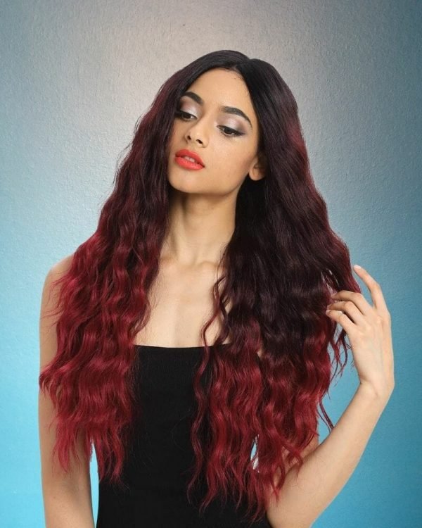 Exquisite Deep Wave Synthetic Lace Wig - Image 2