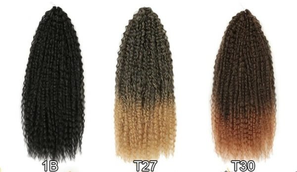 Best Value Kinky Curly Ombre Braid Hair Extension - Image 2