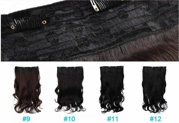 24-inch one-piece Synthetic Wavy Clip in Hair Extension - Image 5